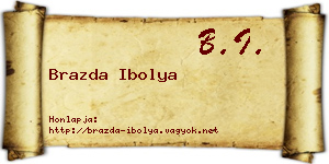 Brazda Ibolya névjegykártya